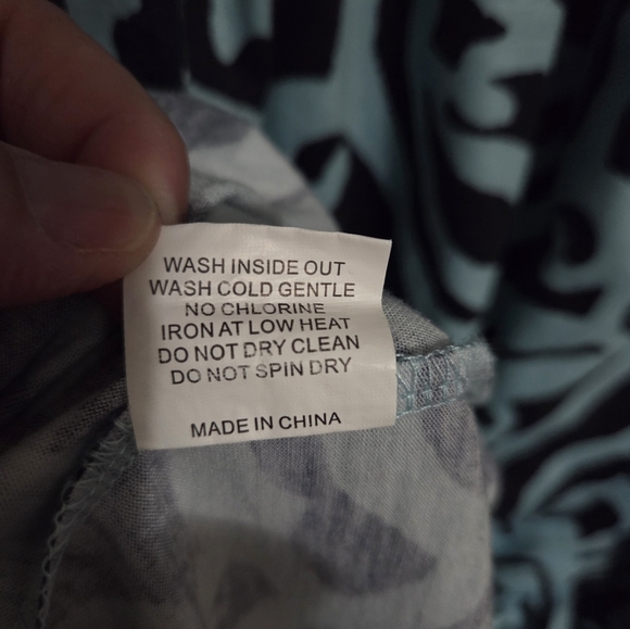 Nemidor Black and Blue Patterned Maxi Dress Size 24 - Picture 6 of 11